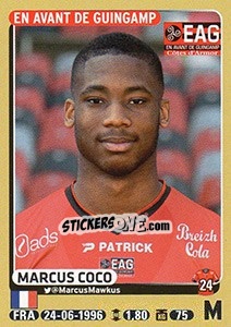 Sticker Marcus Coco - FOOT 2015-2016 n. 133 - Panini