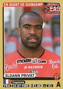 Sticker Sloann Privat - FOOT 2015-2016 n. 142 - Panini