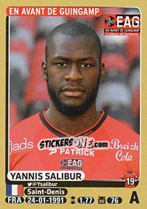 Figurina Yannis Salibur - FOOT 2015-2016 - Panini