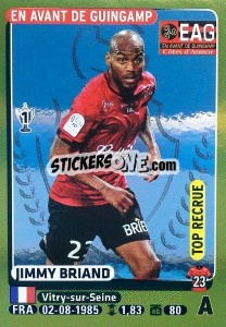 Sticker Jimmy Briand (Top Recrue) - FOOT 2015-2016 n. 144 - Panini