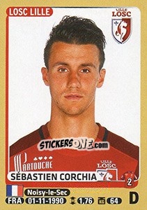 Sticker Sébastien Corchia - FOOT 2015-2016 n. 149 - Panini