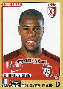 Sticker Djibril Sidibé - FOOT 2015-2016 n. 153 - Panini
