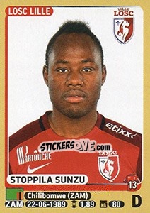 Cromo Stoppila Sunzu - FOOT 2015-2016 n. 154 - Panini