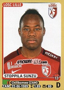 Sticker Stoppila Sunzu - FOOT 2015-2016 - Panini