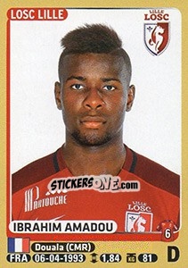 Cromo Ibrahim Amadou - FOOT 2015-2016 n. 155 - Panini