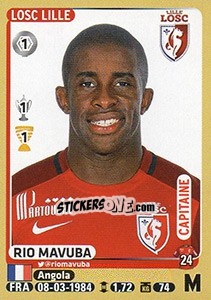 Cromo Rio Mavuba - FOOT 2015-2016 n. 159 - Panini