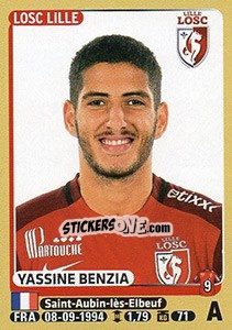Cromo Yassine Benzia - FOOT 2015-2016 n. 162 - Panini