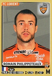 Sticker Romain Philippoteaux - FOOT 2015-2016 - Panini