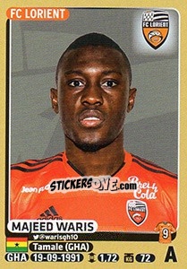 Sticker Majeed Waris - FOOT 2015-2016 n. 191 - Panini