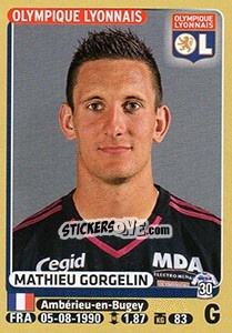 Sticker Mathieu Gorgelin - FOOT 2015-2016 - Panini