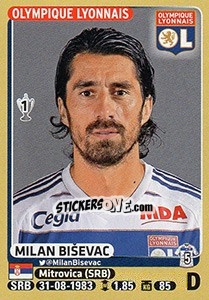 Figurina Milan Biševac - FOOT 2015-2016 - Panini