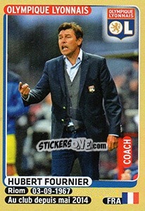 Sticker Hubert Fournier (coach) - FOOT 2015-2016 - Panini