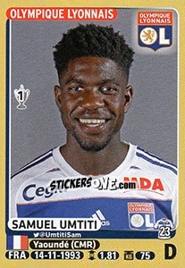 Sticker Samuel Umtiti - FOOT 2015-2016 n. 203 - Panini
