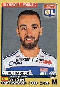 Cromo Sergi Darder - FOOT 2015-2016 - Panini