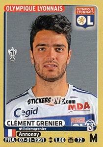 Sticker Clément Grenier - FOOT 2015-2016 - Panini