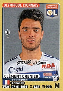 Cromo Clément Grenier - FOOT 2015-2016 - Panini