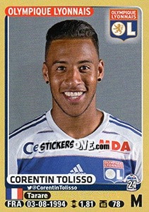 Sticker Corentin Tolisso - FOOT 2015-2016 n. 212 - Panini