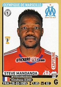 Sticker Steve Mandanda - FOOT 2015-2016 n. 218 - Panini