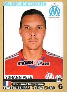 Sticker Yohann Pelé - FOOT 2015-2016 n. 219 - Panini