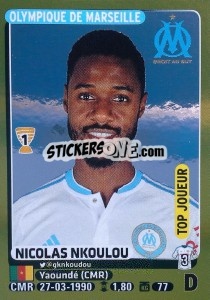 Sticker Nicolas Nkoulou (Top Joueur) - FOOT 2015-2016 - Panini
