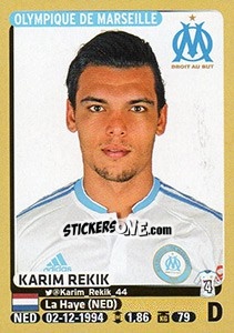 Sticker Karim Rekik - FOOT 2015-2016 - Panini