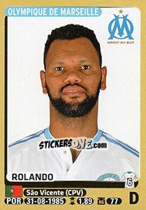 Figurina Rolando - FOOT 2015-2016 n. 227 - Panini