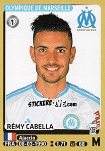 Sticker Rémy Cabella - FOOT 2015-2016 - Panini