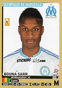 Sticker Bouna Sarr - FOOT 2015-2016 - Panini