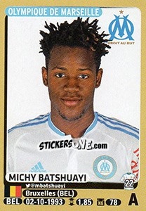 Sticker Michy Batshuayi - FOOT 2015-2016 n. 238 - Panini