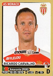 Sticker Ricardo Carvalho - FOOT 2015-2016 - Panini
