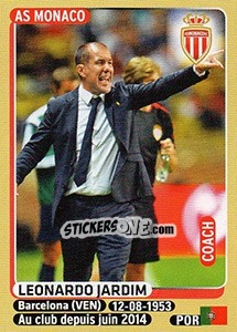 Cromo Leonardo Jardim (coach) - FOOT 2015-2016 - Panini