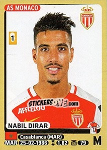 Sticker Nabil Dirar - FOOT 2015-2016 n. 255 - Panini