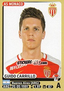 Sticker Guido Carrillo - FOOT 2015-2016 n. 261 - Panini