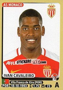 Sticker Ivan Cavaleiro - FOOT 2015-2016 n. 262 - Panini