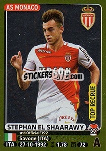 Sticker Stephan El Shaarawy (Top Recrue) - FOOT 2015-2016 - Panini