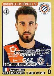 Sticker Mathieu Deplagne - FOOT 2015-2016 n. 269 - Panini