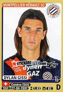 Figurina Dylan Gissi - FOOT 2015-2016 - Panini