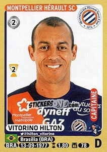 Sticker Vitorino Hilton - FOOT 2015-2016 - Panini