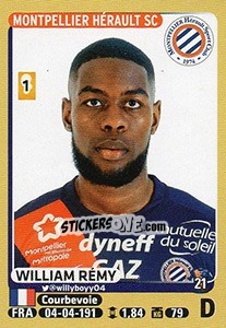 Cromo William Rémy - FOOT 2015-2016 - Panini