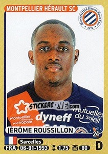 Sticker Jérôme Roussillon - FOOT 2015-2016 - Panini