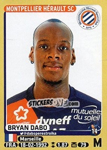 Sticker Bryan Dabo - FOOT 2015-2016 n. 277 - Panini