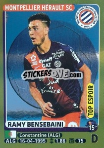 Sticker Ramy Bensebaini (Top Espoir) - FOOT 2015-2016 - Panini