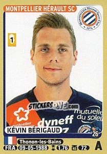 Figurina Kévin Bérigaud - FOOT 2015-2016 - Panini