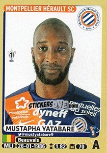 Sticker Mustapha Yatabaré - FOOT 2015-2016 - Panini