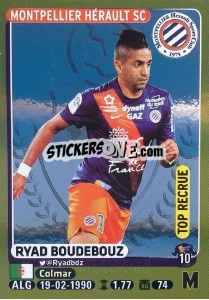 Sticker Ryad Boudebouz (Top Recrue) - FOOT 2015-2016 n. 288 - Panini