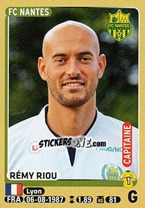 Sticker Rémy Riou - FOOT 2015-2016 n. 291 - Panini