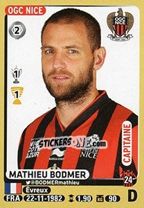 Sticker Mathieu Bodmer - FOOT 2015-2016 n. 317 - Panini
