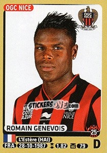 Figurina Romain Genevois - FOOT 2015-2016 - Panini