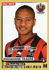 Sticker Mahamane Traoré - FOOT 2015-2016 n. 330 - Panini
