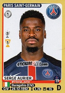 Sticker Serge Aurier - FOOT 2015-2016 n. 340 - Panini